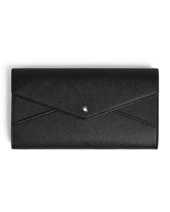 Schmale Continental-Brieftasche Montblanc Envelope - Schwarz - Leder - MB222941 - Brieftaschen