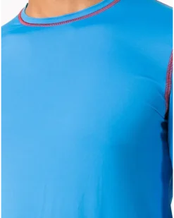 Schmales Aztech Oberteil - Blau