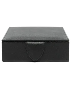Schmuckschatulle aus Leder - Schwarz