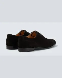 Schnürschuhe Adam aus Veloursleder Schwarz