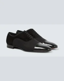 Schnürschuhe Greggo mit Leder Schwarz
