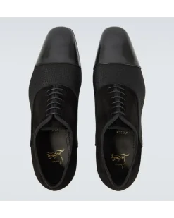 Schnürschuhe Greggo mit Leder Schwarz