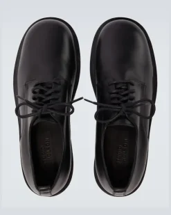 Schnürschuhe Jackson aus Leder Schwarz