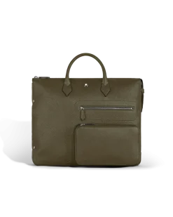 Schreibmappe Montblanc Companion Groß - Khaki - Leder - MB220193 - Tragetaschen