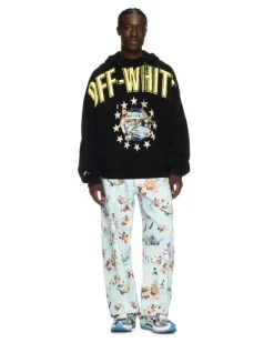 SCHWARZER FRESKO-STAR HOODIE