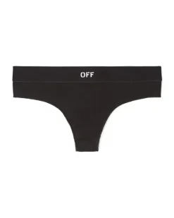 SCHWARZ/WEISS OFF RIB BRAZILIAN SLIP