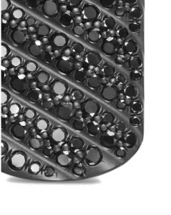 Sculpted Cable Anhänger mit Diamanten - Schwarz