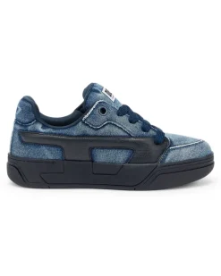 S-D-Ollie - Sneakers aus gewaschenem, ausgefranstem Denim - Sneakers - Herren - Blau