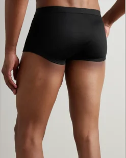 Sea Island Cotton Boxer Briefs Black