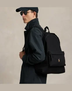 Segeltuch-Rucksack Black