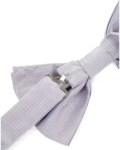 Seidenfliege mit Jacquardmuster - Violett
