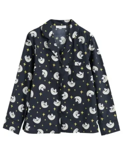 Seidenhemd im Pyjama-Stil - Schwarz
