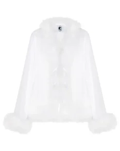 Semi-transparentes Afrodita Lounge-Set - Weiß