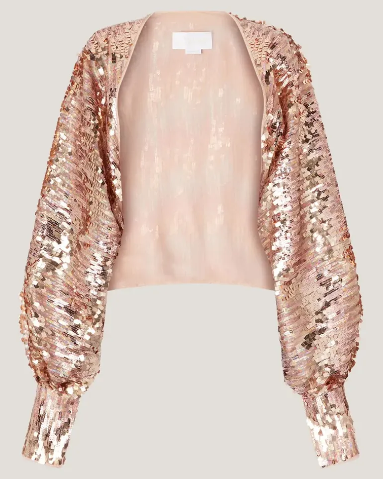 Sequin bolero Silver