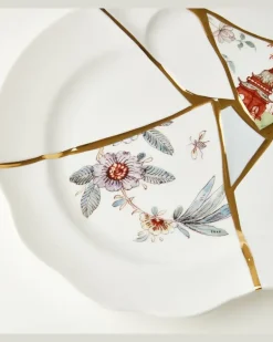 Servierplatte Kintsugi by Marcantonio Raimondi Malerba Weiß