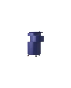 Servierwagen Barboy - Blau - mitteldichte bemalte Holzfaserplatte - Designer Verner Panton
