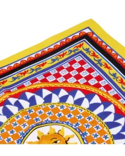 Servietten-Set mit Carretto-Print - Gelb