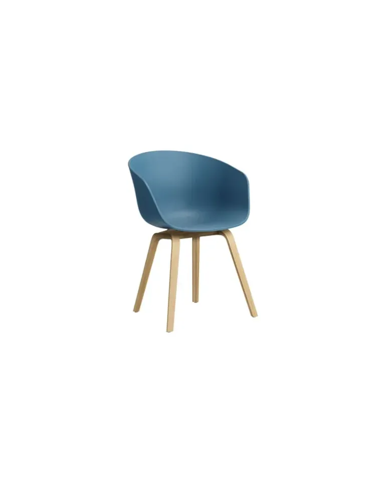 Sessel About a chair - Blau - Recyceltes Polypropylen - Designer Hee Welling