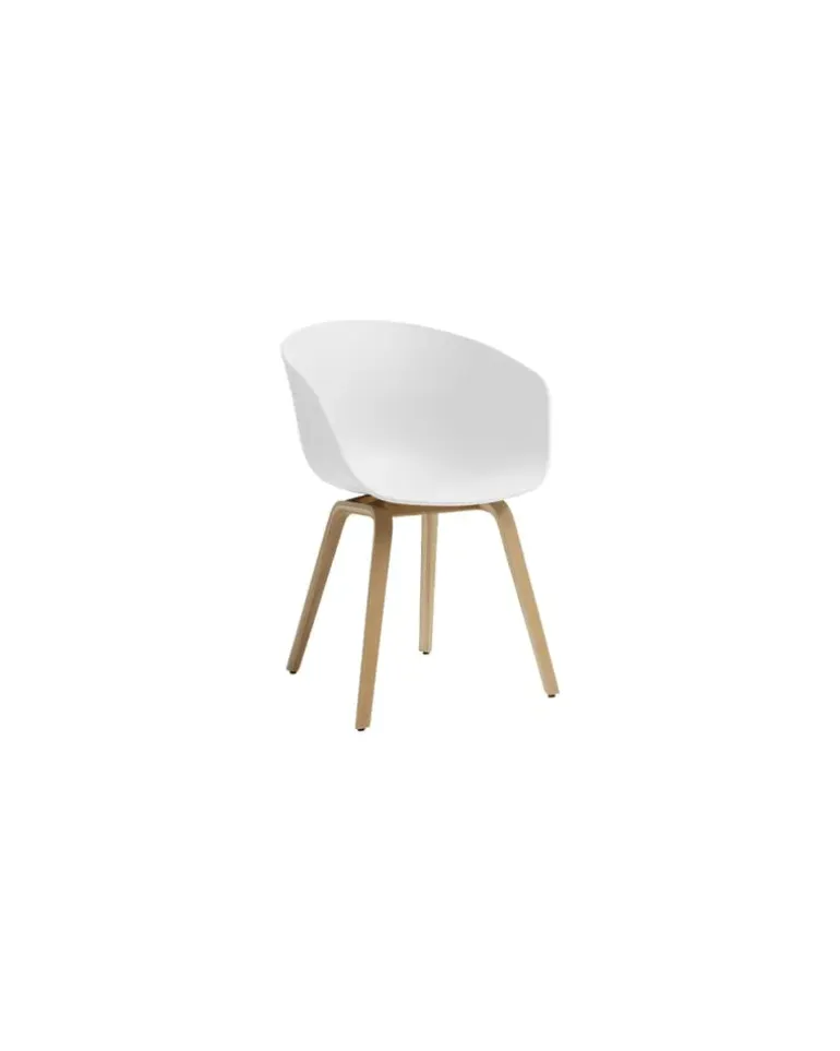 Sessel About a chair - Weiß - Recyceltes Polypropylen - Designer Hee Welling
