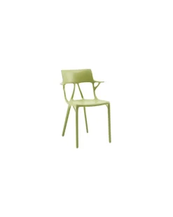 Sessel A. I - Grün - Recyceltes thermoplast. Technopolymer - Designer Philippe Starck