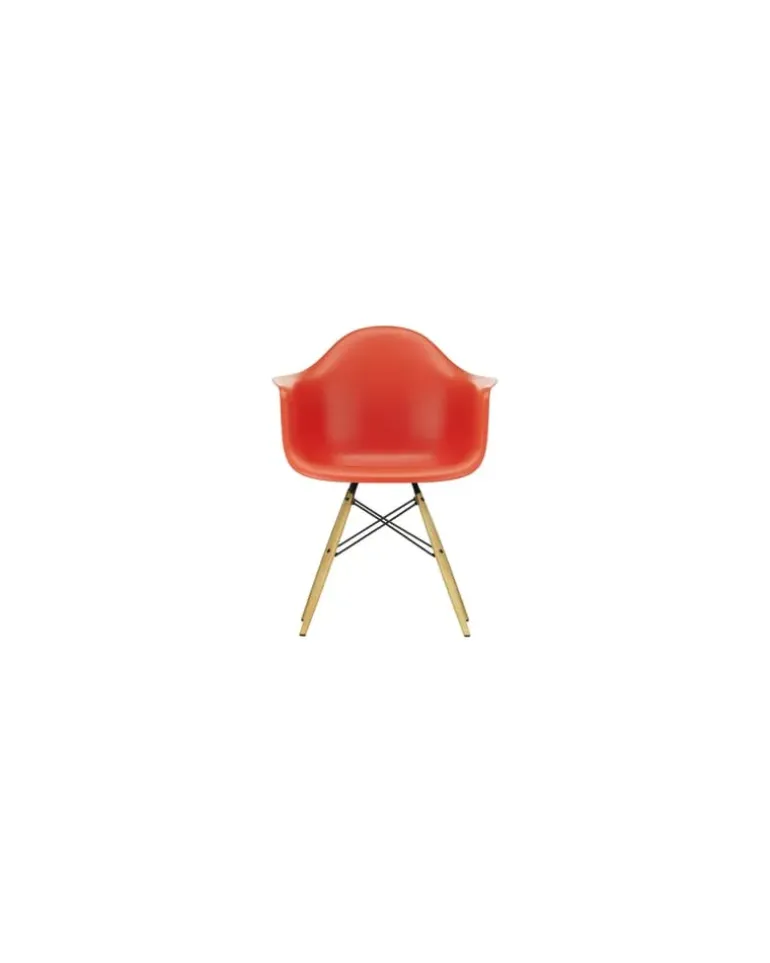 Sessel Eames Plastic - Rot - Massivahorn - Designer Charles & Ray Eames