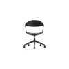 Sessel mit Rollen Mynt - Schwarz - Recyceltes Polypropylen - Designer Erwan Bouroullec