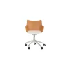 Sessel mit Rollen Smart Wood - Holz natur - Designer Philippe Starck