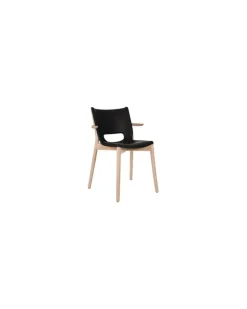 Sessel Poêle Collection - Schwarz - Buchenfurnier - Designer Philippe Starck