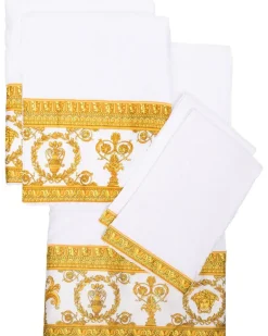 Set aus fünf I Love Baroque Handtüchern - Weiß