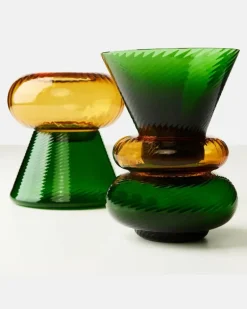 Set aus fünf Schalen Issey aus Muranoglas GrüN