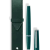 Set aus PIX Tiefgrün Rollerball & Etui Montblanc Envelope für 1 Schreibgerät - Dunkelgrün - Edelharz - MB135693 - Rollerballs