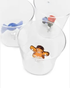Set aus sechs Weihnachtsgläsern - Weiß
