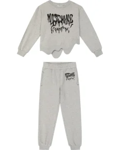 Set aus Sweatshirt und Jogginghose Grau