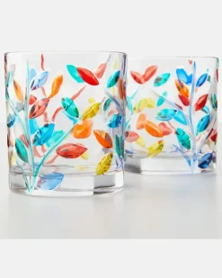 Set aus vier Tumbler-Gläsern Multicolor