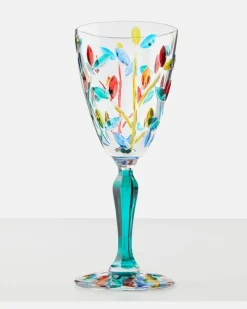Set aus vier Weingläsern Multicolor