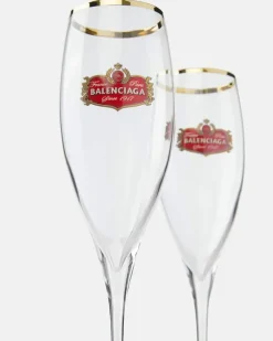 Set aus zwei Champagnerflöten Gold