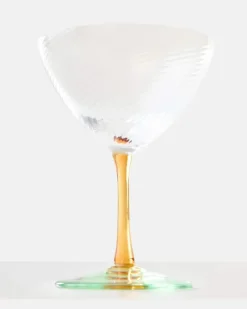 Set aus zwei Cocktailgläsern Multicolor