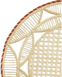 Set aus zwei Raffia-Tischsets - Nude