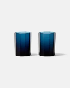 Set aus zwei Trinkgläsern Dodeca Blau