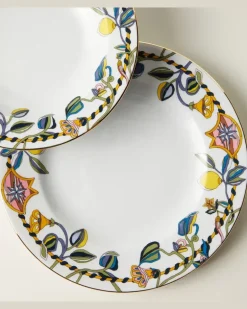Set Borboni White aus zwei Speisetellern Weiß