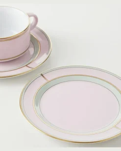 Set Diva aus zwei Teetassen und Untertassen Rosa