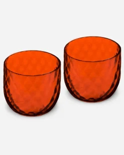 Set 2 Hand-blown Murano Shot Glasses - Cocktailgläser Mehrfarbig