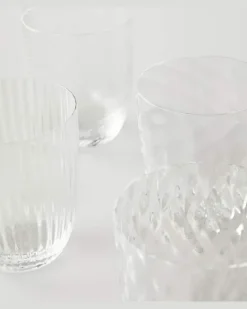 Set Idra aus sechs Gläsern Weiß