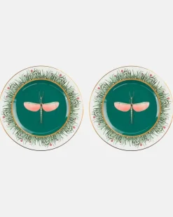 Set Libellula aus zwei Speisetellern GrüN