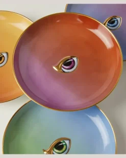 Set Lito aus vier Tellern Multicolor