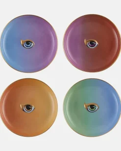 Set Lito aus vier Tellern Multicolor