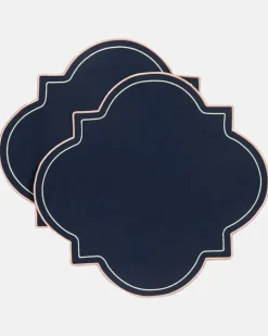 Set Medallion aus zwei Tischsets Blau