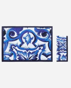 Set Platzdeckchen Und Serviette Aus Leinen - Sets Platzdeckchen Und Serviette Mehrfarbig