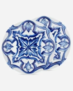 Set 2 Porcelain Soup Plates - Suppenteller Mehrfarbig