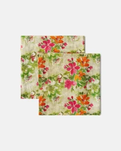 Set Potamia aus zwei Servietten Multicolor